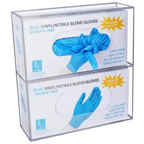 SRS200 KOEMEHR Glove Box Holder Dispenser Acrylic Double Rack