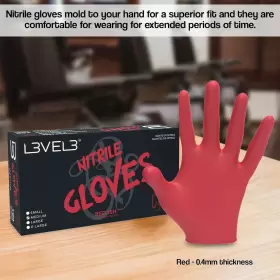 696570516623 L3 Level Nitrile Gloves Disposable Latex #3