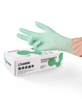 WD51 LANON PROTECTION Mil Vitamin Coated Latex Disposable Ful