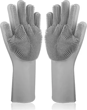 B07KXDZ8JH LHOME Magic Silicone Dishwashing Scrubber Rubber