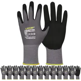 B09WJX6YT9 LOCCEF Microfoam Nitrile Coated Gloves Seamless