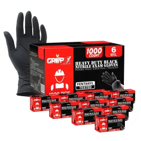 6MIL LONDON LABS Mil Nitrile Gloves Disposable Latex Powder