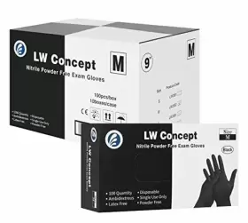 655469312715 LW CONCEPT Disposable Nitrile Gloves Chemical