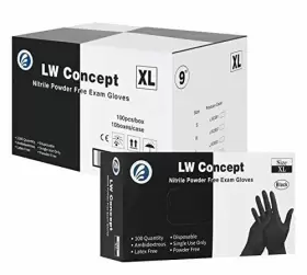 659725306678 LW CONCEPT Disposable Nitrile Gloves Chemical