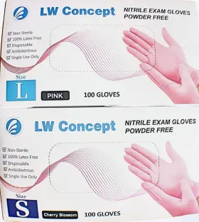 LW-7301 LW CONCEPT Nitrile Exam Gloves Powder Disposable