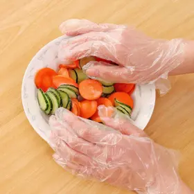 445057122108 MAGID Latex Disposable Food Gloves #3