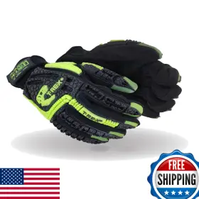 B07B8R32NC MAGID Rex Windstorm Ansi Syntec Palm Impact Gloves