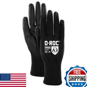 B07WMZL8RZ MAGID Roc Ansi Polyurethane Coated Gloves