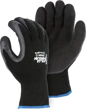 3396BK-10 MAJESTIC GLOVE Gloves Rubber Palm Winter Knit