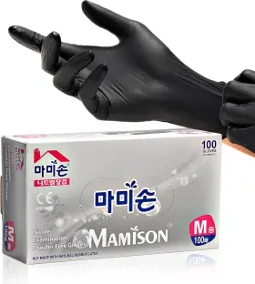 445052031078 MAMISON Nitrile Disposable Gloves Powder Latex