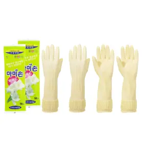 809840740105 MAMISON Slip Rubber Gloves Kitchen Cleaning Hold