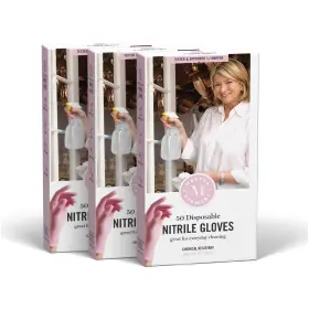 MS2345EH MARTHA STEWART Medline Pink Disposable Nitrile Latex