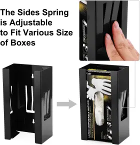 MP131 MAYOUKO Magnetic Glove Dispenser Holder Box Wall Mount #3