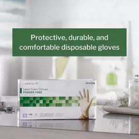 14-1384 MCKESSON Confiderm Latex Exam Glove Standard Cuff Box #2