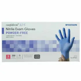 14-6974C MCKESSON Confiderm Nitrile Exam Gloves Sterile Blues