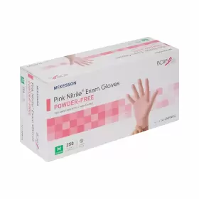 14-6NPNK4 MCKESSON Pink Nitrile Exam Glove Standard Cuff Box #2