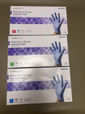 14684 MCKESSON Confiderm Nitrile Exam Gloves Powder