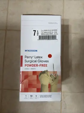 20-1075N MCKESSON Perry Latex Surgical Glove Standard Cuff