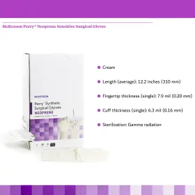 20-2655N MCKESSON Polychloroprene Surgical Glove #3