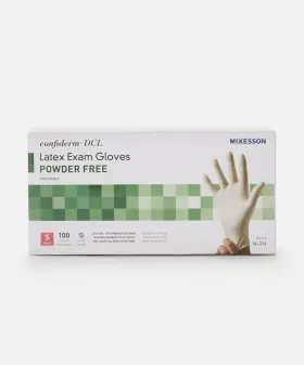 14-314 MCKESSON CONFIDERM Latex Exam Glove Standard Cuff Box #2