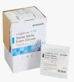 14-6NSTR4 MCKESSON CONFIDERM Stetile Nitrile Exam Gloves Cuff