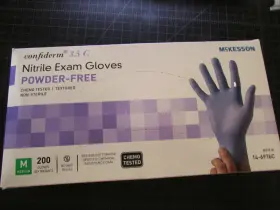 612479181649 MCKESSON CONFIDERM Nitrile Exam Glove Box