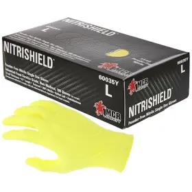 60035YXL MCR SAFETY Nitrishield Disposable Gloves Mil Palm