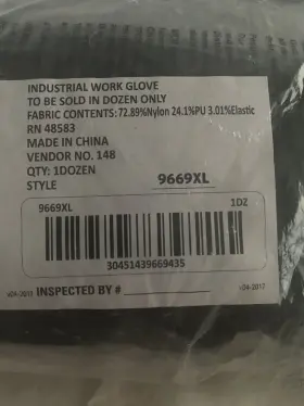 9669XL MCR SAFETY Knitted Safetys Dipped Bag #2
