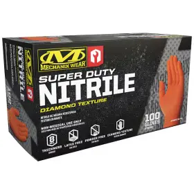D01-09-012-100 MECHANIX WEAR Disposable Mil Rdt Nitrile Glove