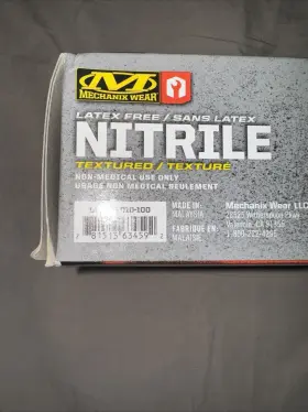 D13-05-009-100 MECHANIX WEAR Mil Nitrile Latex Disposable #3