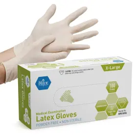 352410501067 MED PRIDE Medical Latex Examination Gloves Ultra