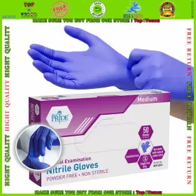 352410505744 MED PRIDE Guantes Examen Nitrilo Sin Polvo Tama
