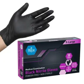 352410505836 MED PRIDE Nitrile Examination Gloves Box Mil Dis