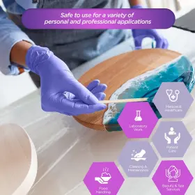 352410505942 MED PRIDE Medical Examination Nitrile Gloves #2