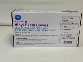 352410508042 MED PRIDE Nitripride Nitrile Blend Exam Gloves #3