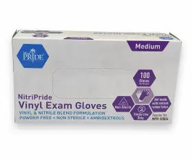 352410508042 MED PRIDE Nitripride Nitrile Blend Exam Gloves