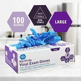352410508059 MED PRIDE Nitripride Nitrile Blend Exam Gloves #2