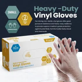 352410509063 MED PRIDE Medical Examination Gloves Latex #2