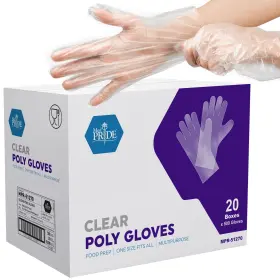 352410512704 MED PRIDE Food Poly Gloves Multipurpose Latex