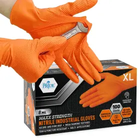 352410515545 MED PRIDE Maxx Nitrile Gloves Mil Diamon