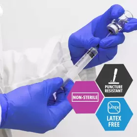 445013298205 MED PRIDE Nitrile Medical Exam Gloves Disposable #2