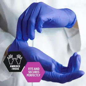 445013298205 MED PRIDE Nitrile Medical Exam Gloves Disposable #3