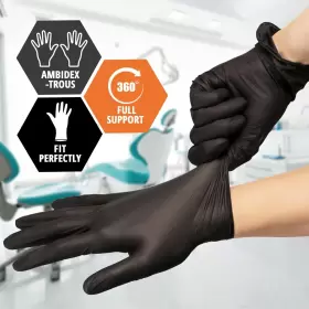 445021851836 MED PRIDE Disposable Gloves Powder Latex #3