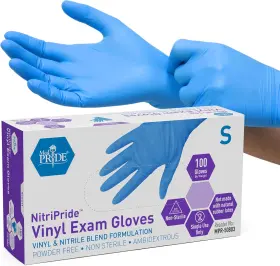 445042979960 MED PRIDE Nitrile Blend Exam Gloves Powder Latex