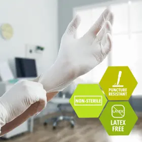 50104 MED PRIDE Medical Latex Examination Gloves Ultra #2