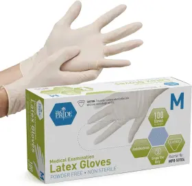 744759801432 MED PRIDE Medical Examination Latex Gloves Mil