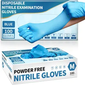313097895856 MEDGUY Medical Nitrile Exam Gloves Mil Powder