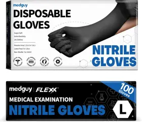 313105750788 MEDGUY Nitrile Disposable Mil Powder Latex Food