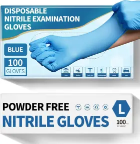 445032091061 MEDGUY Powder Nitrile Exam Gloves Mil Food Safe