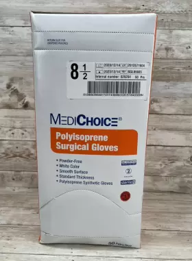 SGL95085 MEDI CHOICE Box Polyisoprene Surgical Gloves Sterile